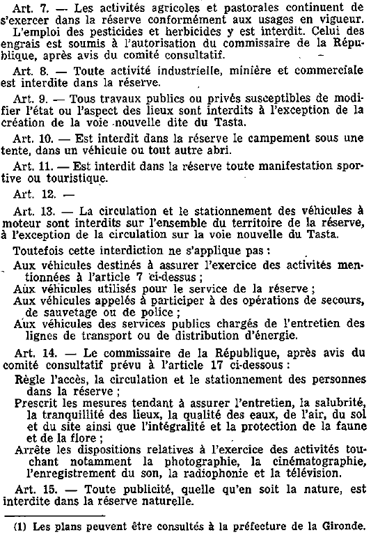Décret n° 83145 du 24/02/83 portant création de la réserve naturelle des marais de Bruges